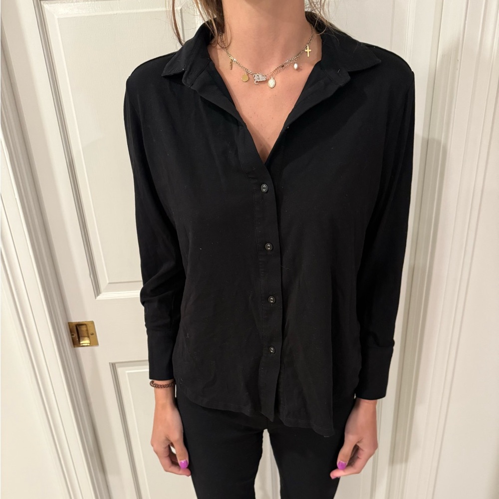 Black Button-Up Shirt